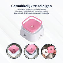 Afbeelding in Gallery-weergave laden, Anti-knoei drinkbak 1,5L - ROZE - voorkom een natte vloer