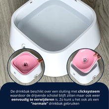 Afbeelding in Gallery-weergave laden, Anti-knoei drinkbak 1,5L - ROZE - voorkom een natte vloer
