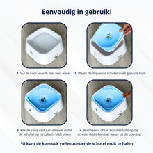 Afbeelding in Gallery-weergave laden, Anti-knoei drinkbak 1,5L - BLAUW - voorkom een natte vloer