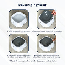 Afbeelding in Gallery-weergave laden, Anti-knoei drinkbak 1,5L - GRIJS - voorkom een natte vloer