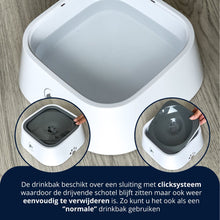 Afbeelding in Gallery-weergave laden, Anti-knoei drinkbak 1,5L - GRIJS - voorkom een natte vloer
