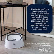 Afbeelding in Gallery-weergave laden, Anti-knoei drinkbak 1,5L - WIT - voorkom een natte vloer
