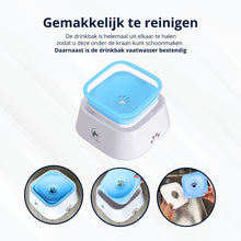 Afbeelding in Gallery-weergave laden, Anti-knoei drinkbak 1,5L - BLAUW - voorkom een natte vloer
