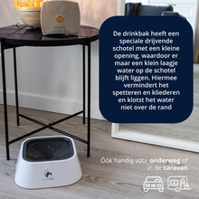 Afbeelding in Gallery-weergave laden, Anti-knoei drinkbak 1,5L - GRIJS - voorkom een natte vloer
