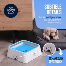 Afbeelding in Gallery-weergave laden, Anti-knoei drinkbak 2,0L - BLAUW - voorkom een natte vloer
