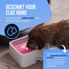 Afbeelding in Gallery-weergave laden, Anti-knoei drinkbak 2,0L - ROZE - voorkom een natte vloer
